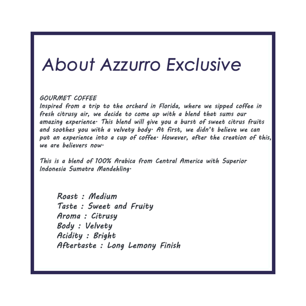 Azzurro Exclusive Coffee Beans