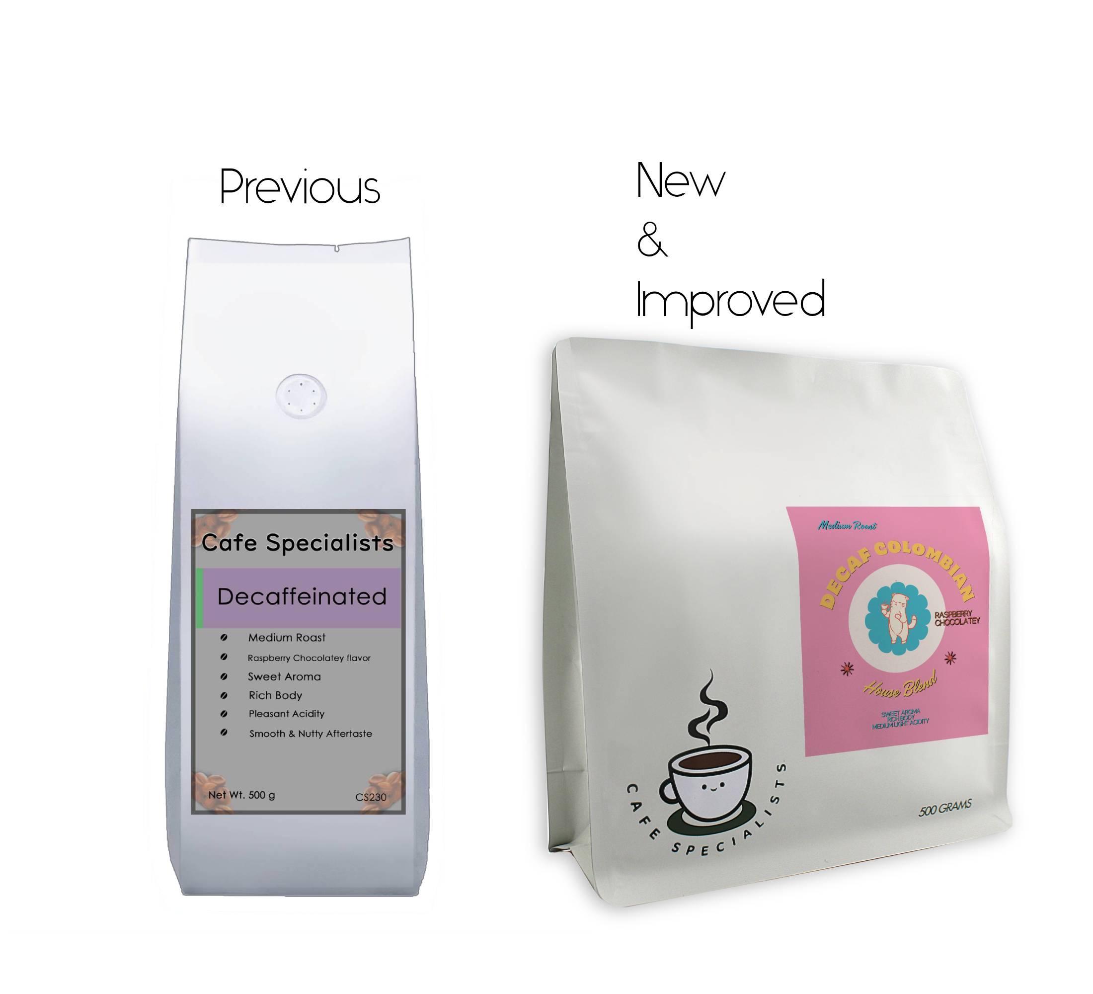 Premium Decaffeinated Colombian Coffee Beans – Cafe Specialists SG