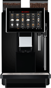 Dr. Coffee Coffee Express - All-in-One Commercial Coffee Machine with Hot & Cold Milk Options