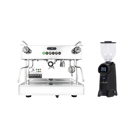 (Bundle Deal) Rocket Espresso Boxer Alto 1 Group + Eureka Helios 65 Grinder
