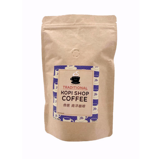 Premium Traditional Kopi Shop Roasted Ground Coffee Powder (Filter Grind) - 250g