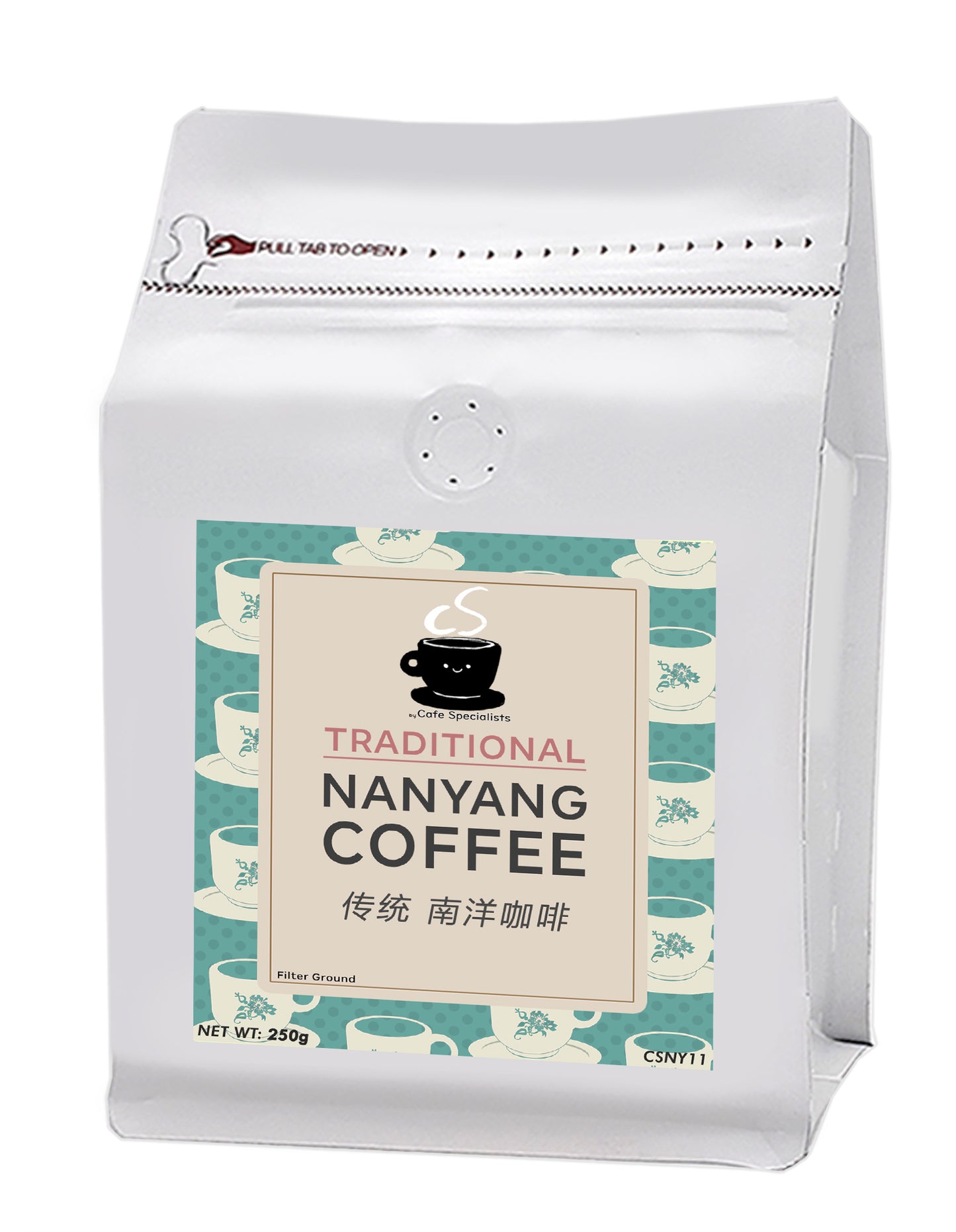 Premium Traditional Nanyang Roasted Ground Coffee Powder (Filter Grind)