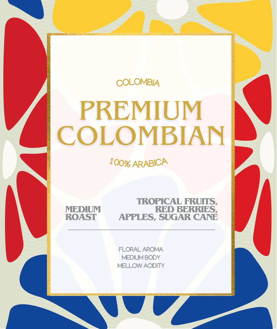 Premium Colombian 100% Arabica Coffee Beans