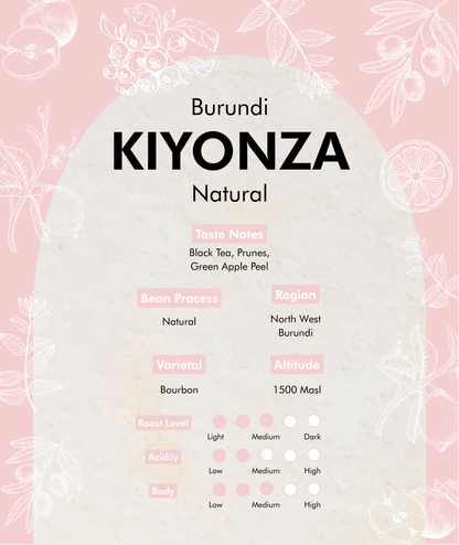 Premium Burundi - Kiyonza (Natural) Coffee Beans