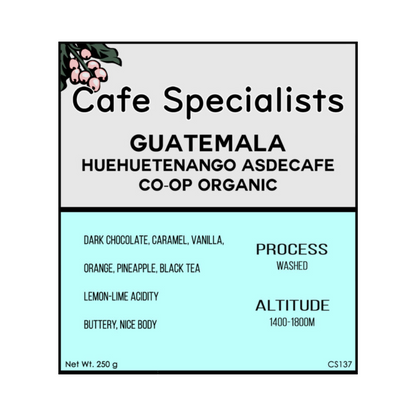 Guatemala Huehuetenango ASDECAFE CO-OP Organic Washed Coffee Beans