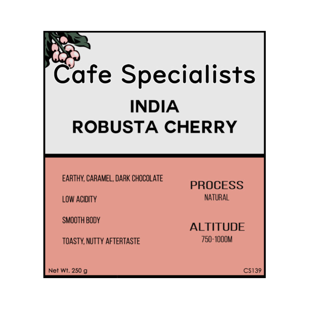 India Cherry Robusta Natural Coffee Beans