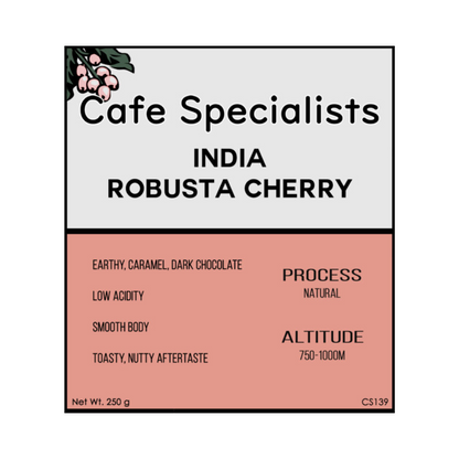 India Cherry Robusta Natural Coffee Beans