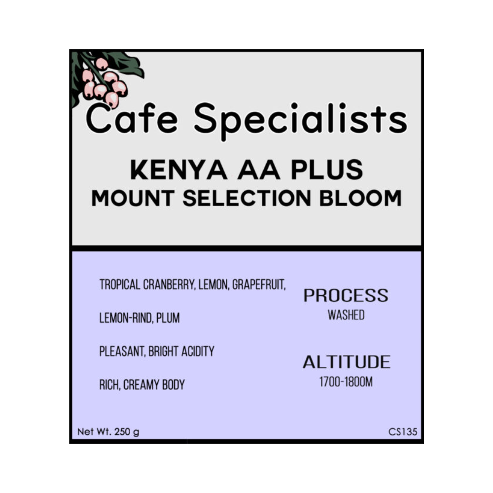 Kenya AA Plus Mount Selection Bloom Washed Coffee Beans