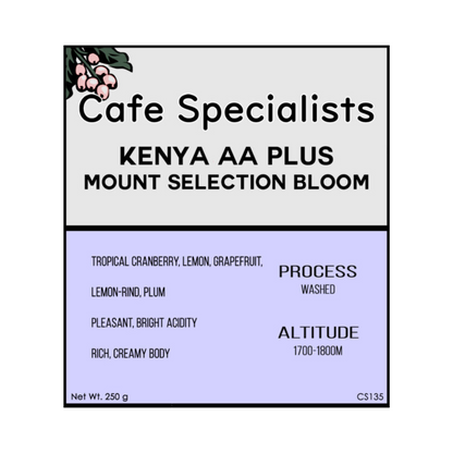 Kenya AA Plus Mount Selection Bloom Washed Coffee Beans
