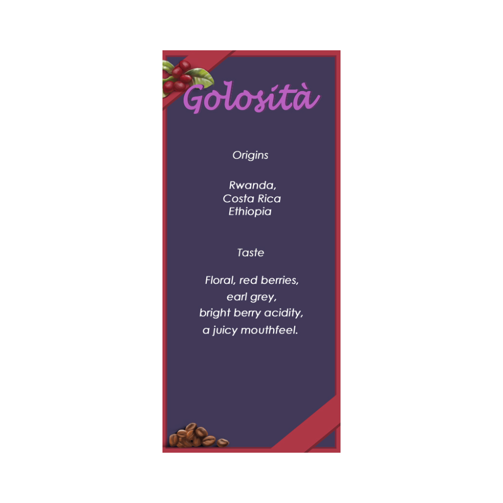 Premium 'Golosità' Fine Blend Coffee Beans