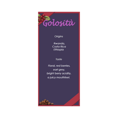 Premium 'Golosità' Fine Blend Coffee Beans