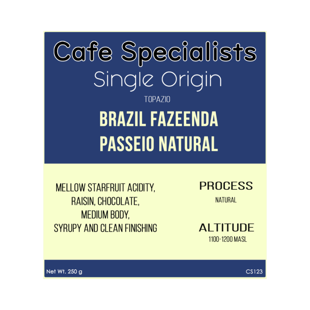 Brazil Fazenda Passeio Natural Coffee Beans