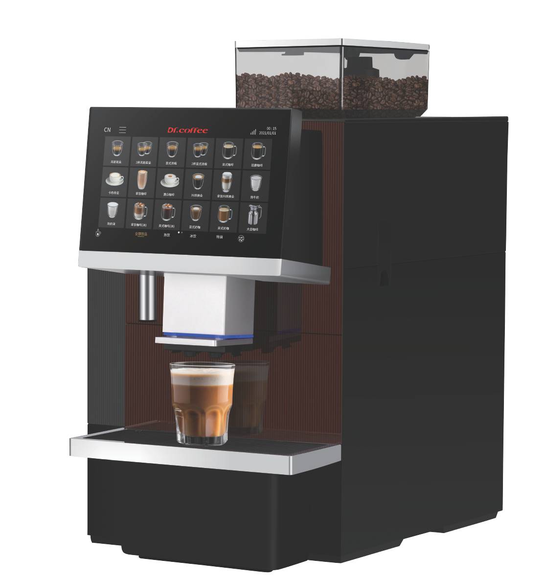 Dr. Coffee F16 Plus Fully Automatic Coffee Machine - Hot & Cold Options