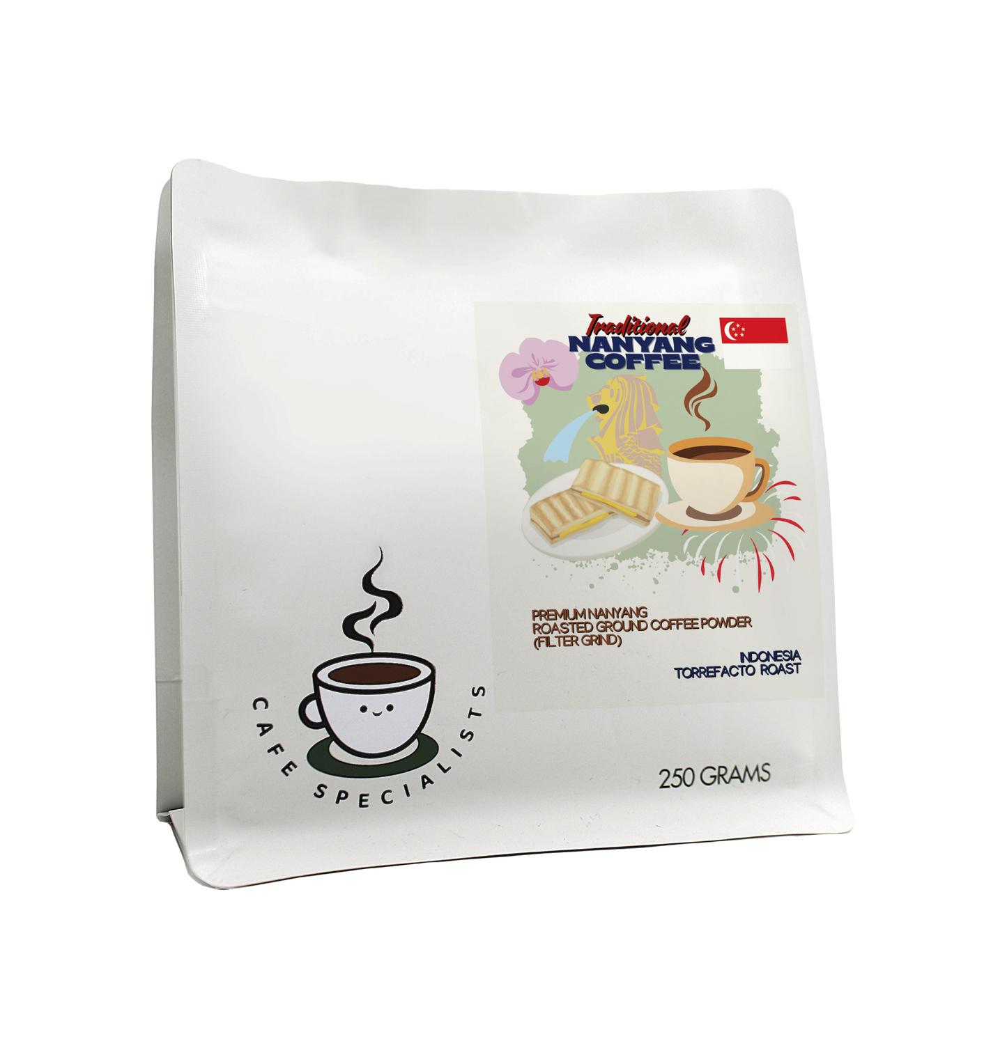 Premium Traditional Nanyang Roasted Ground Coffee Powder (Filter Grind)