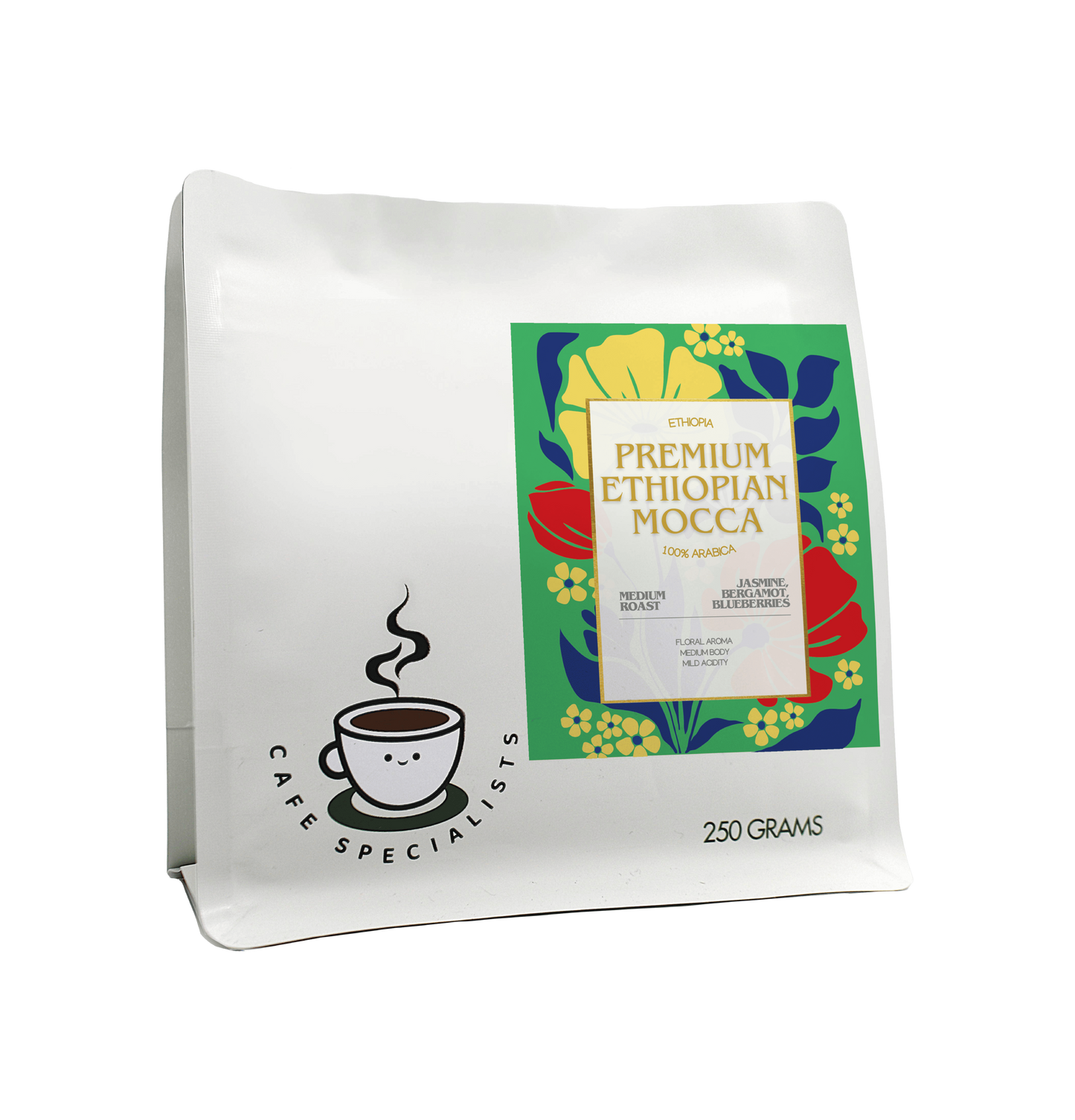 Premium Ethiopian Mocca 100% Arabica Coffee Beans