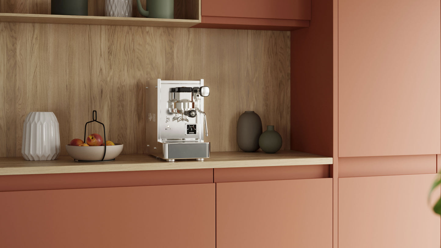 Stone Lite Espresso Machine – Compact Italian Espresso Machine with Heated Group Head