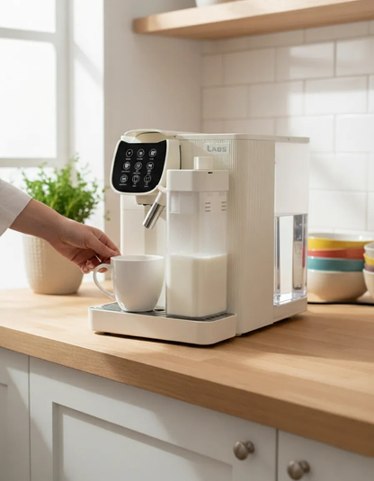 LABS Coffee Capsule Machine with Milk Frother (Aurora)
